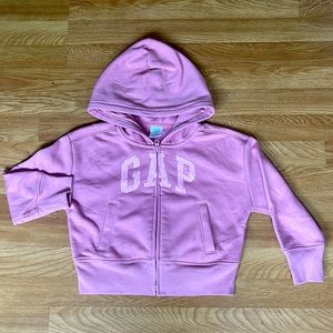 Girls gap zip up w/ sequins size 6-7 sweatshirt